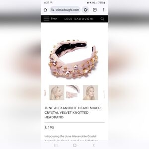 Lele Sadoughi Alexandrite headband